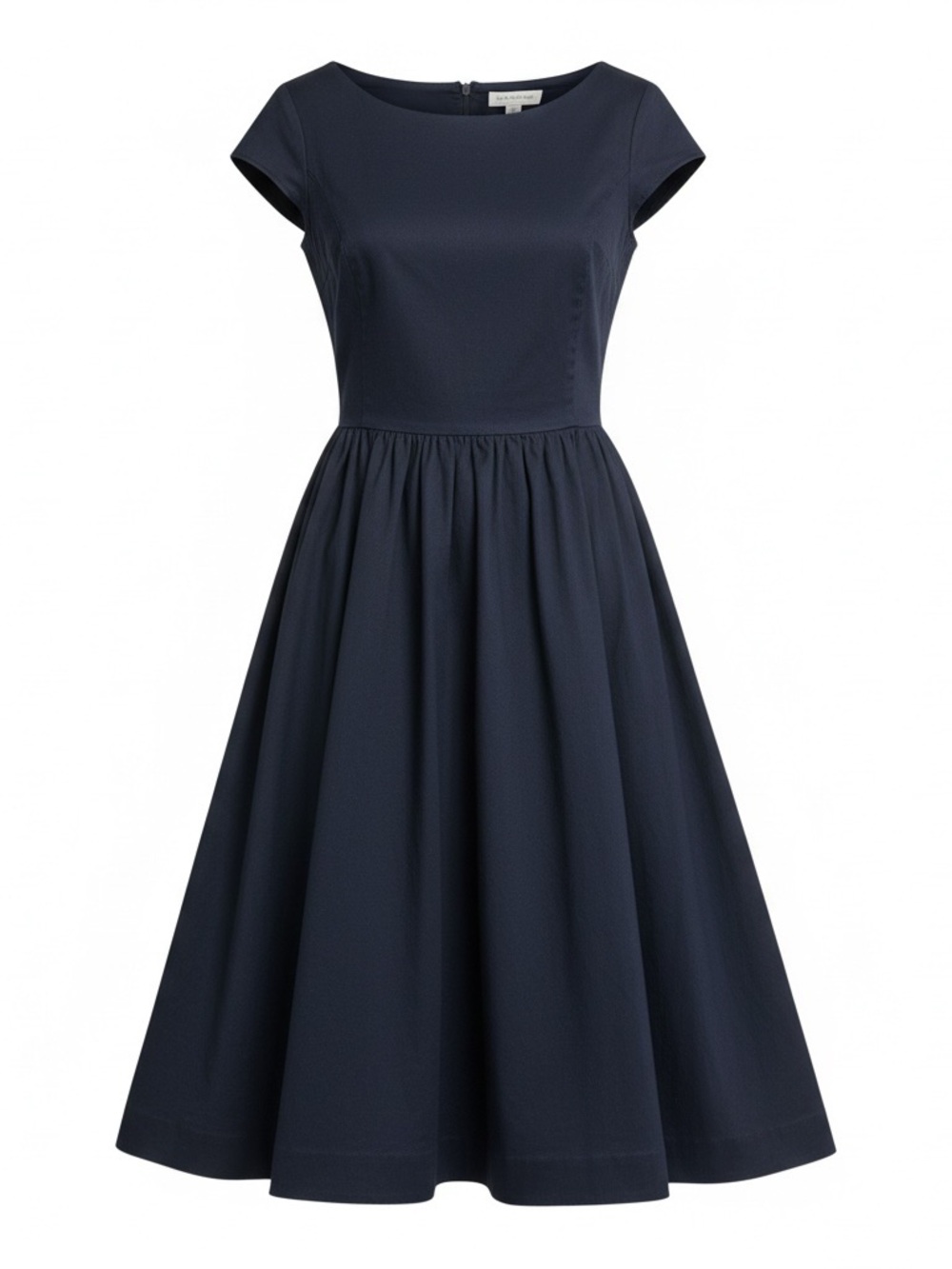 Isaac Mizrahi for Target Navy Fit & Flare Midi Dress Size 10 Y2K